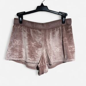 Juicy Couture Women's Velvet Tan Shorts